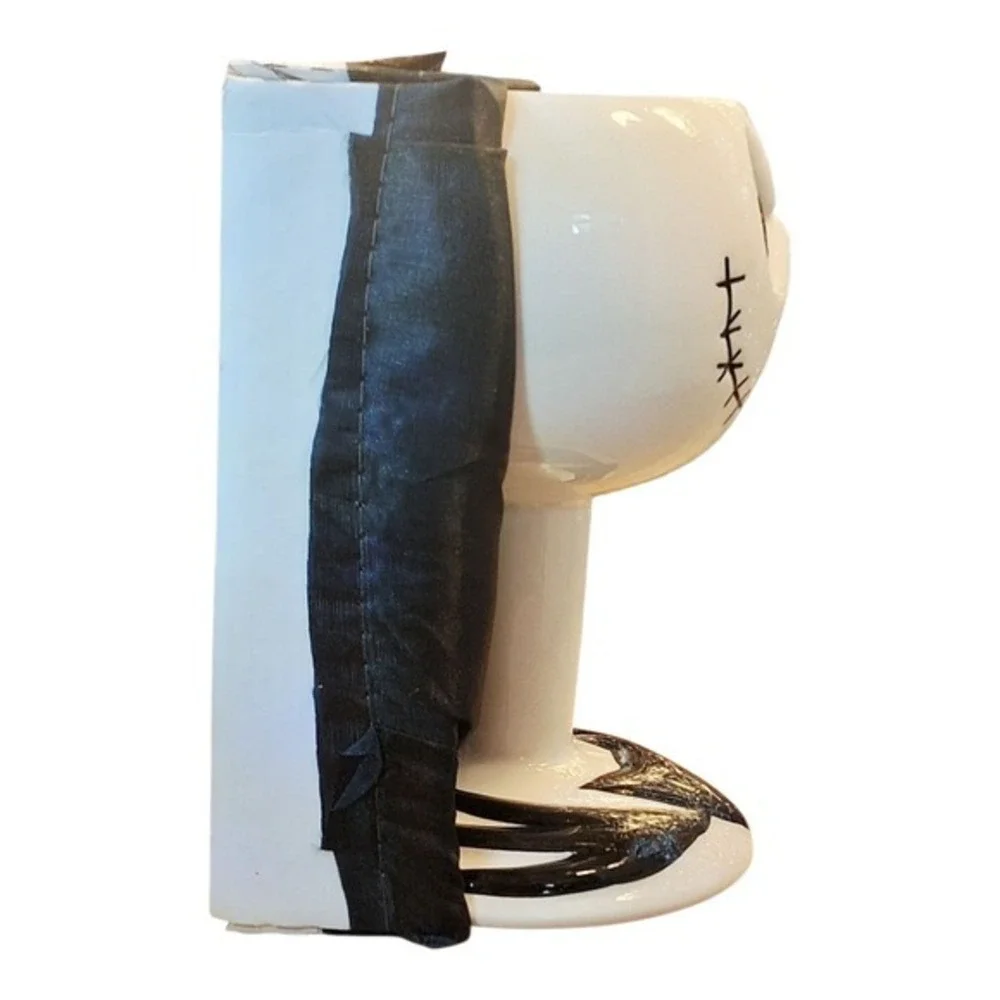 Rare Tim Burton Nightmare Before Christmas Jack Skellington Ceramic Goblet‎